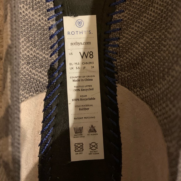 [SOLD] Rothy’s Grey Zebra Points (Size 8) - Picture 6 of 9